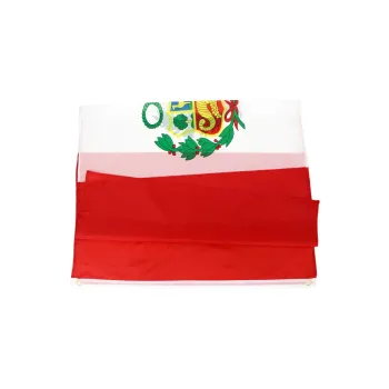 Bandeira do Peru Oficial C/Anilhas 90x60 Cm Cores Fortes - Foto 2