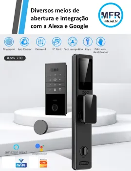 Fechadura Biométrica WIFI  i730 a prova d´água Reconhecimento Facial, Biometria, WIFI - Foto 2