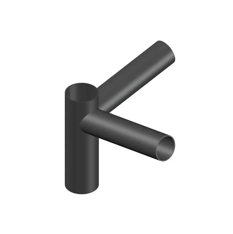 Suporte de Aço para 2 Luminárias Públicas Acabamento preto (TOPO DE 75) Imagem