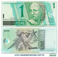 C254 A C - 1 Real Fe - Serie 0001 - Antônio Palocci - Henrique Meirelles