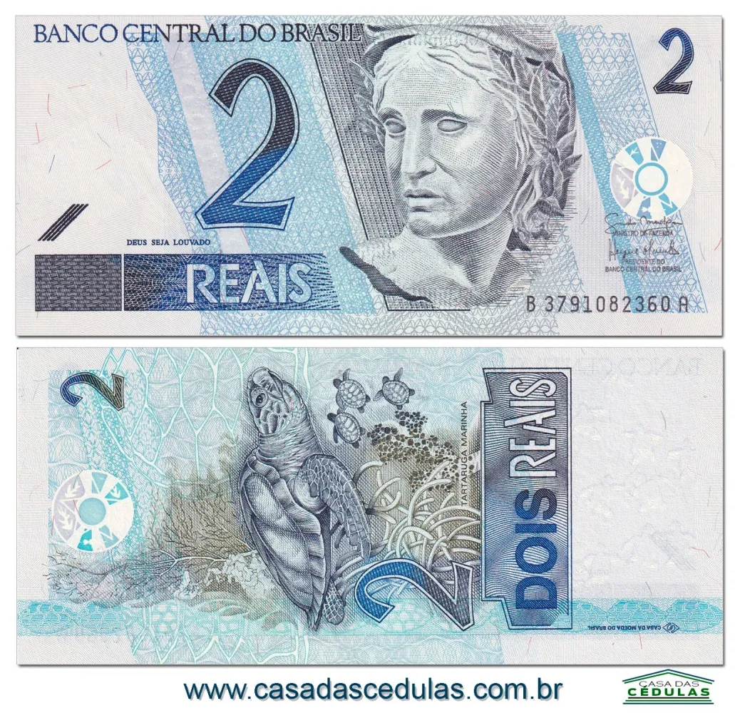 C259 B A - 2 Reais Fe - Guido Mantega - Henrique Meirelles Imagem