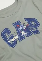Camiseta Infantil GAP Logo Graphic Mangas Curtas Masculino - Foto 3