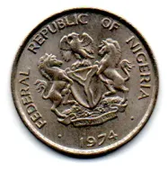 Nigéria - 1974 - 5 Kobo