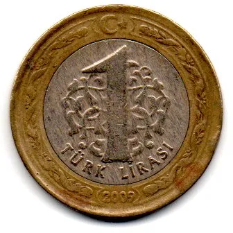 Turquia - 2009 - 1 Lira Imagem