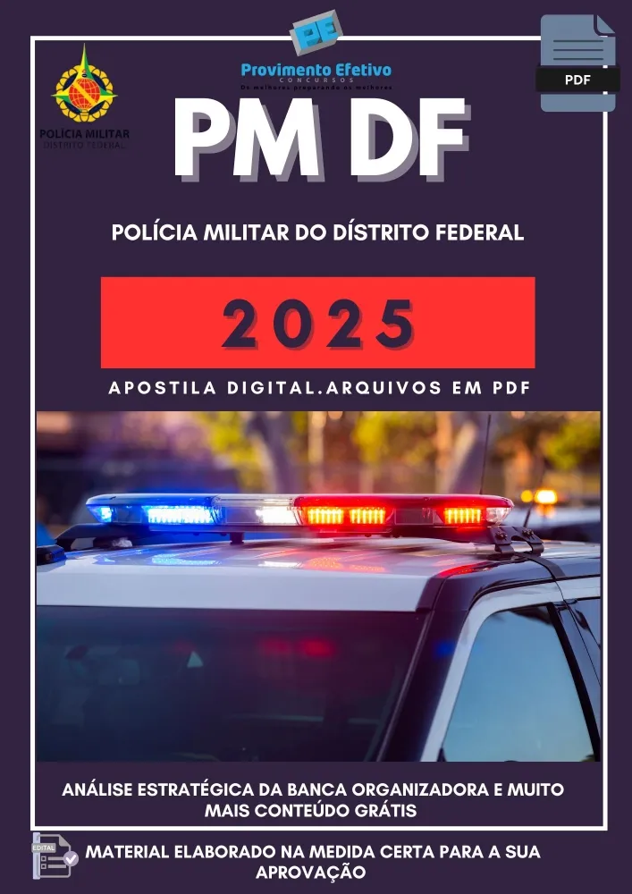 Apostila PM DF Curso de Formação de Oficiais 2025 Imagem