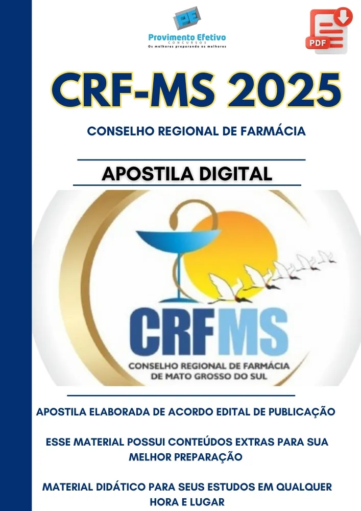 Apostila CRF MS Assistente Administrativo 2025