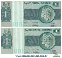 Casal Perfeito -  A primeira e a última Cédula da Serie - 000001 e 100000