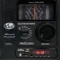 Rádio Portátil Motobras 12 Fxsfm Am Om Usb Bluetooth 122ac - Foto 3