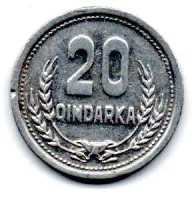 Albânia - 1988 - 20 Qindarka - Foto 2