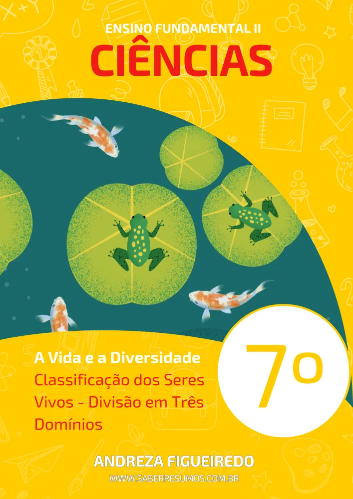 085 - Ciências - A Vida e a Diversidade - Classificação dos Seres Vivos - Divisão em Três Domínios - 7º ano - PDF com 9 páginas
