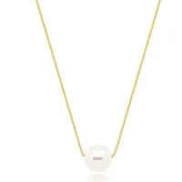 Colar perola com veneziana 0.7 – banhado a ouro 18k - Foto 2