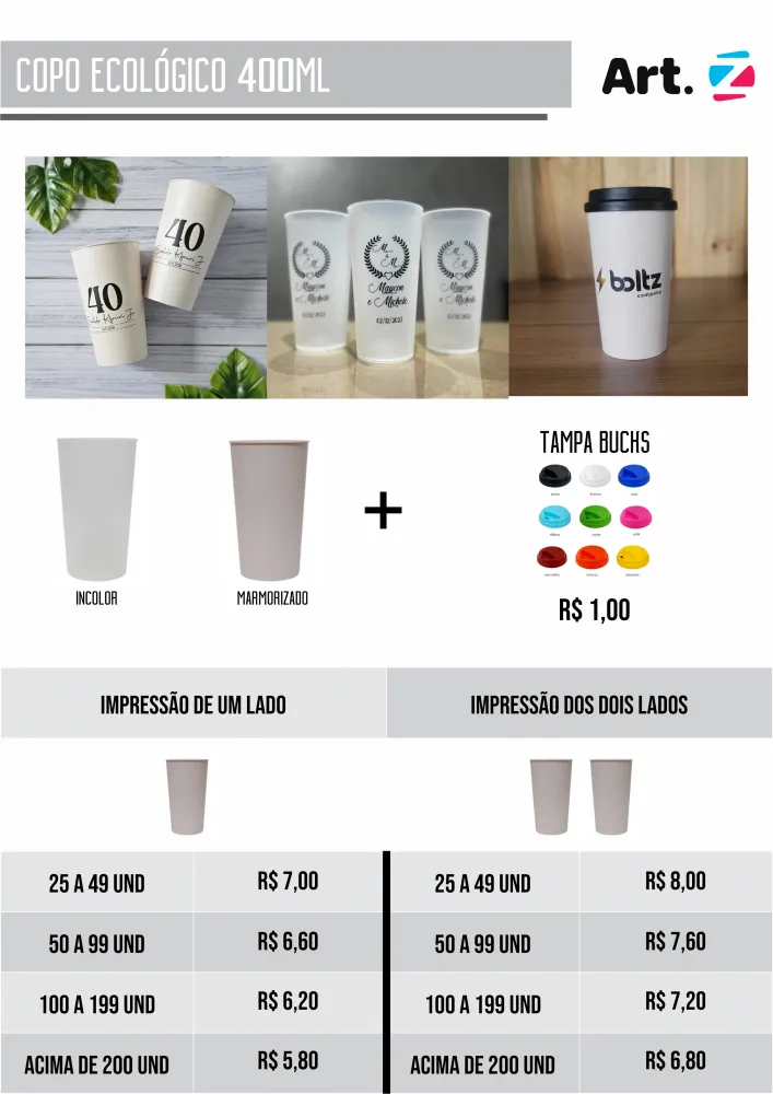 Copo Ecológico 400ml