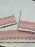 KIT 3 PÇS  C/ VOIL barra lisa/Picueta rose lç