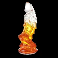 DILDO DUO NA COR TRANSPARENTE E VERMELHA EM SILICONE JELLY  .                                                                       LIBYSEXSHOP - Foto 6