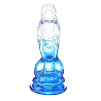 DILDO DUO NA COR TRANSPARENTE E VERMELHA EM SILICONE JELLY  .                                                                       LIBYSEXSHOP - Foto 11