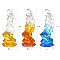 DILDO DUO NA COR TRANSPARENTE E VERMELHA EM SILICONE JELLY  .                                                                       LIBYSEXSHOP - Foto 15