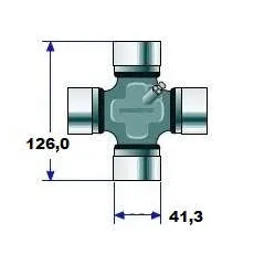 MERITOR 801031 Cruzeta da Junta Universal L 1218 1998 até 2003