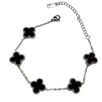 Pulseira de 5 trevos - Aço Inox 316L  - Foto 4
