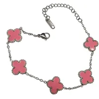Pulseira de 5 trevos - Aço Inox 316L  - Foto 7