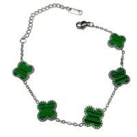Pulseira de 5 trevos - Aço Inox 316L  - Foto 9
