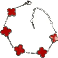 Pulseira de 5 trevos - Aço Inox 316L  - Foto 11