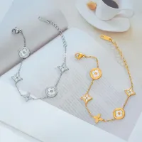Pulseira de Trevo LV - Aço Inox 316L