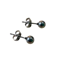 Brinco de  bolinha - Aço Inoxidável 316L - Foto 2