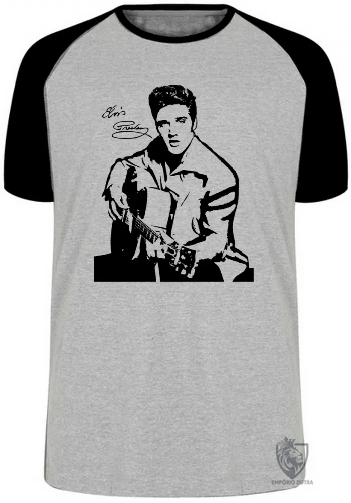 Camiseta Elvis Presley violão tamanho M