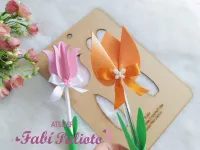 G1.841  Gabarito de Moldes em Tulipas Ponteiras Fofas - Foto 4