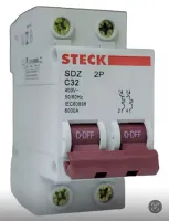 STECK Disjuntor  bipolar 32a 6000ma 6Ka - Foto 2