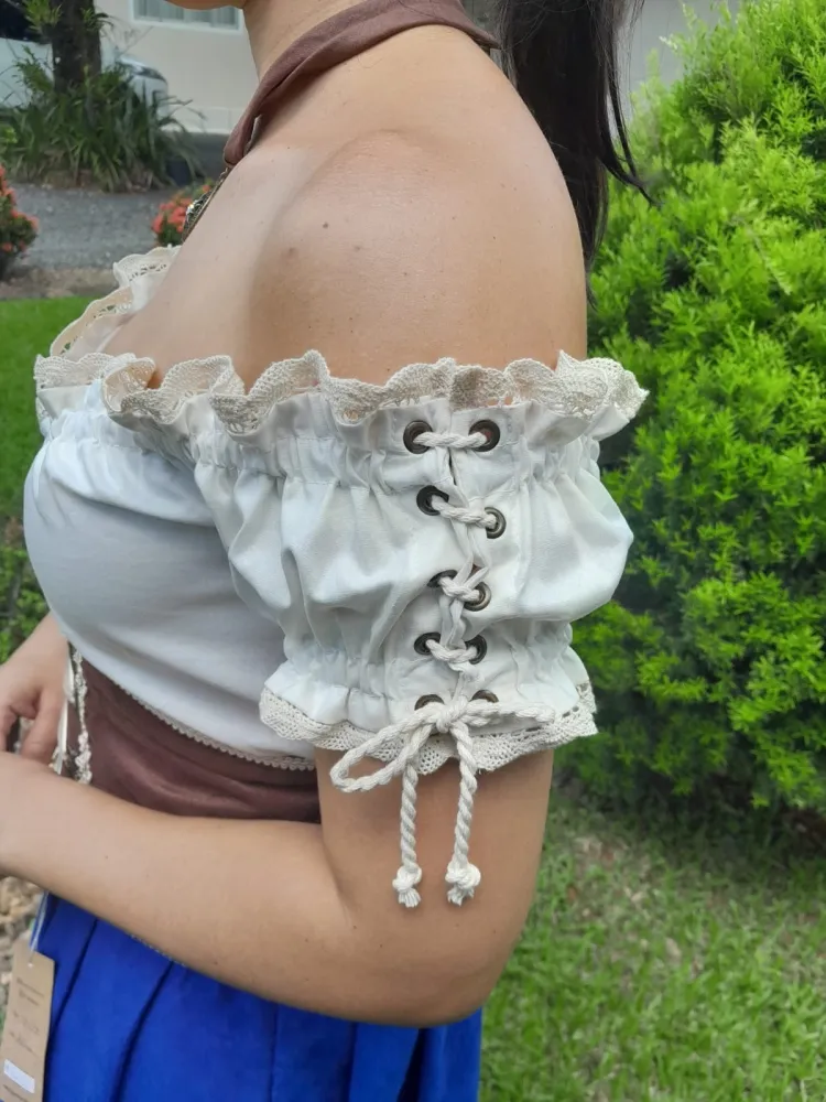 CIGANINHA COM ILHÓS MANGA Imagem