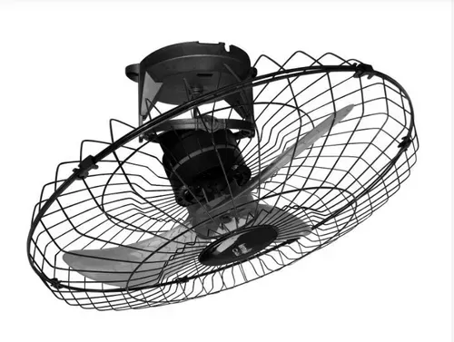 Ventilador De Teto Orbital 30 Cm 360° Preto Bivolt Imagem