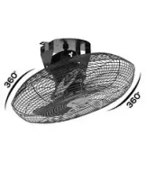 Ventilador De Teto Orbital 30 Cm 360° Preto Bivolt - Foto 3