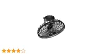 Ventilador De Teto Orbital 50 Cm 360° Preto Bivolt - Foto 4