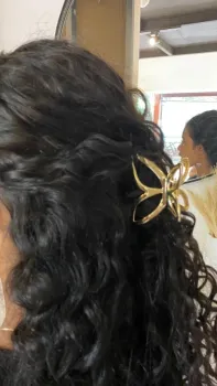 Presilha Borboleta Dourado