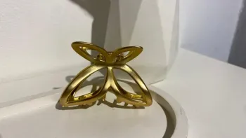 Presilha Borboleta Dourado - Foto 2