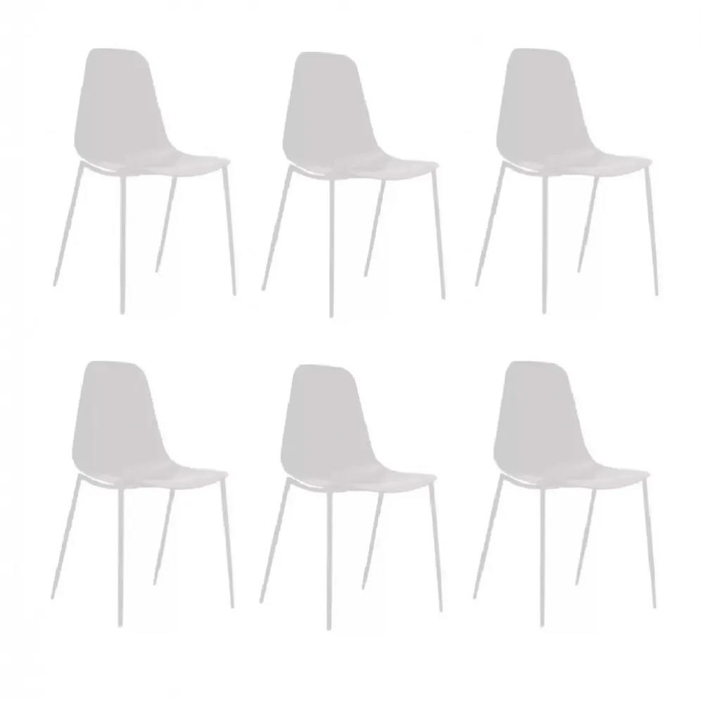 Kit com 6 unidades Cadeira Miami