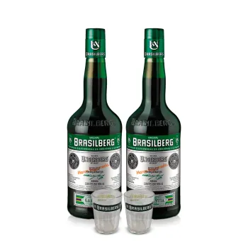 Kit 2 Brasilberg  + 2 copos dose BSB