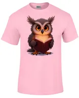 Camiseta adulto ou infantil coruja leitura intelectual livro - Foto 5