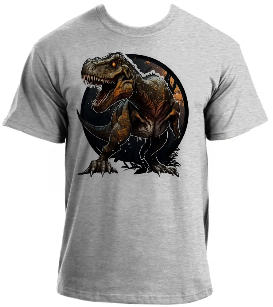 Camiseta adulto ou infantil dinossauro Rex Jurassic Imagem