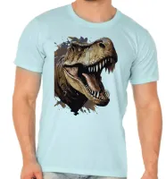 Camiseta adulto ou infantil dinossauro rex repitil - Foto 2