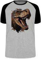 Camiseta adulto ou infantil dinossauro rex repitil - Foto 4