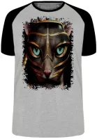 Camiseta adulto ou infantil Gato Egipcio Egito pirâmide - Foto 3