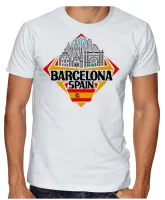Camiseta adulto ou infantil Barcelona Espanha Lembrança - Foto 2