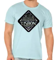 Camiseta adulto ou infantil Lisboa Portugal lembrança - Foto 5