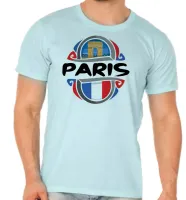 Camiseta adulto ou infantil Paris França Europa - Foto 4
