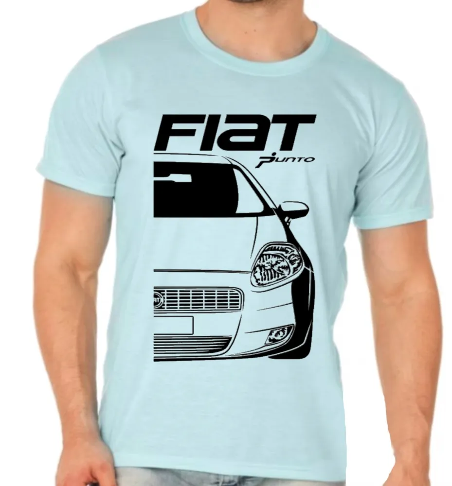 Camiseta adulto ou infantil Fiat Punto carro classico Imagem