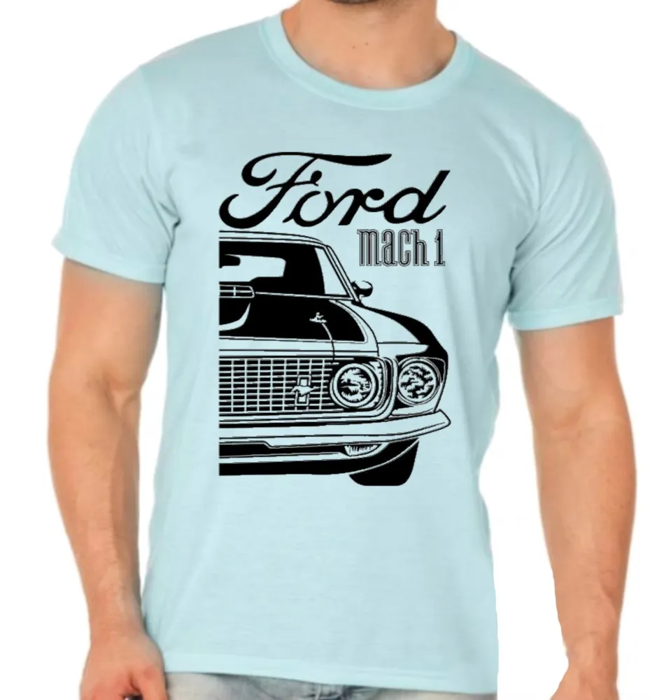 Camiseta adulto ou infantil Ford Mustang Mach 1 classico Imagem