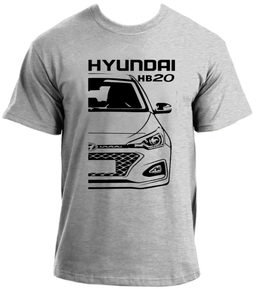 Camiseta adulto ou infantil Hyundai HB20 carro do Brasil Imagem