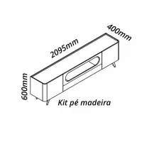 Rack Nobre 2.10 Gelius - Foto 4